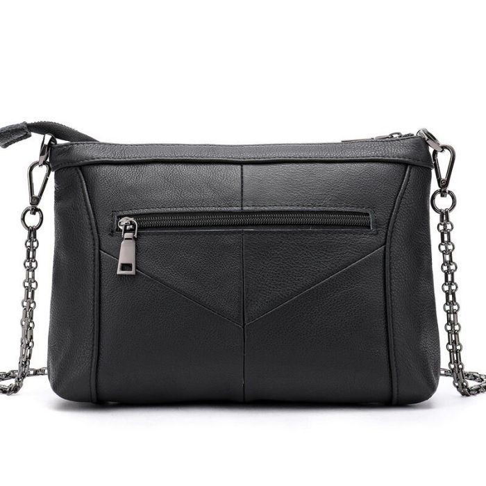 Сумка Vintage Кожаная Черная (20051) изображение 2