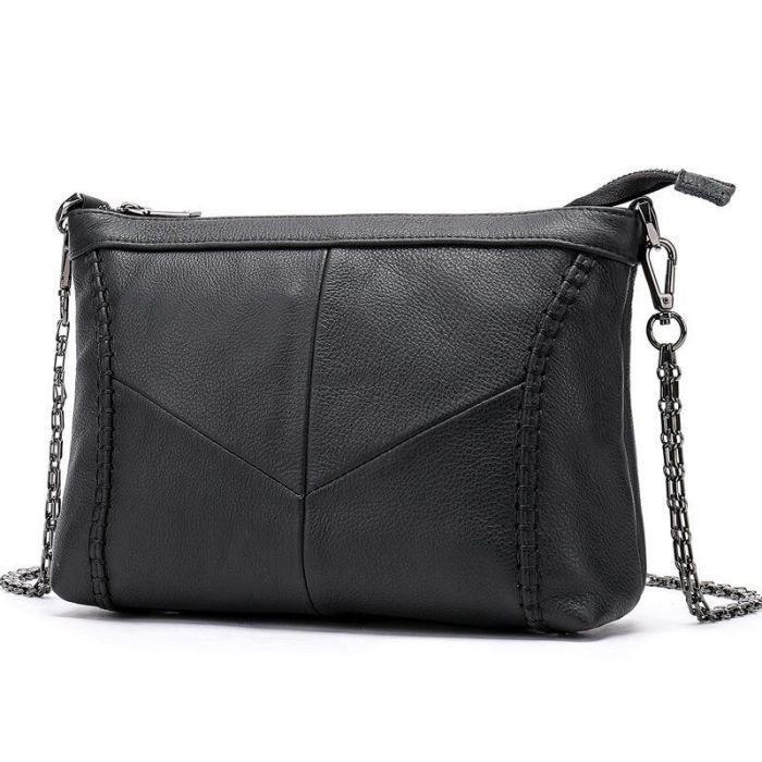 Сумка Vintage Кожаная Черная (20051) изображение 5