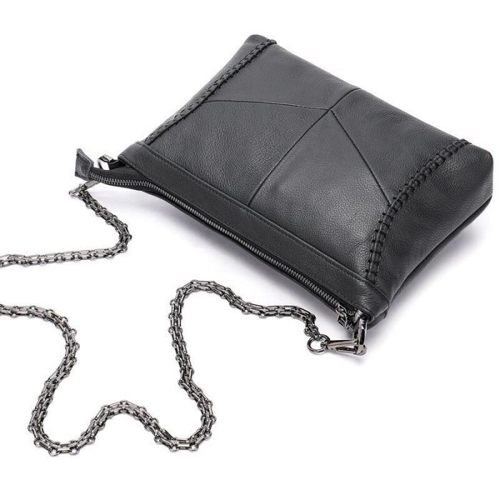 Сумка Vintage Кожаная Черная (20051) изображение 6