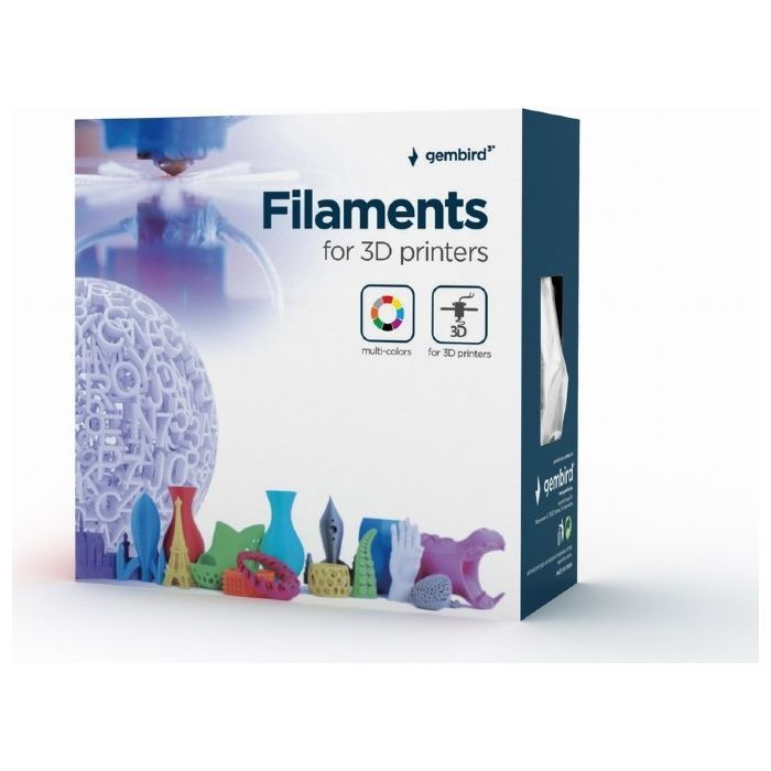Пластик для 3D-принтера Gembird PLA+, 1.75 мм, 1 kg, gray (3DP-PLA+1.75-02-GR) изображение 4