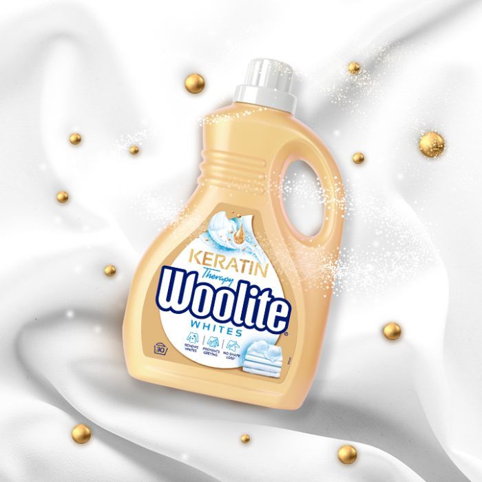 Гель для стирки Woolite Для светлых и белых тканей С кератином 1.8 л (5908252004553) изображение 3