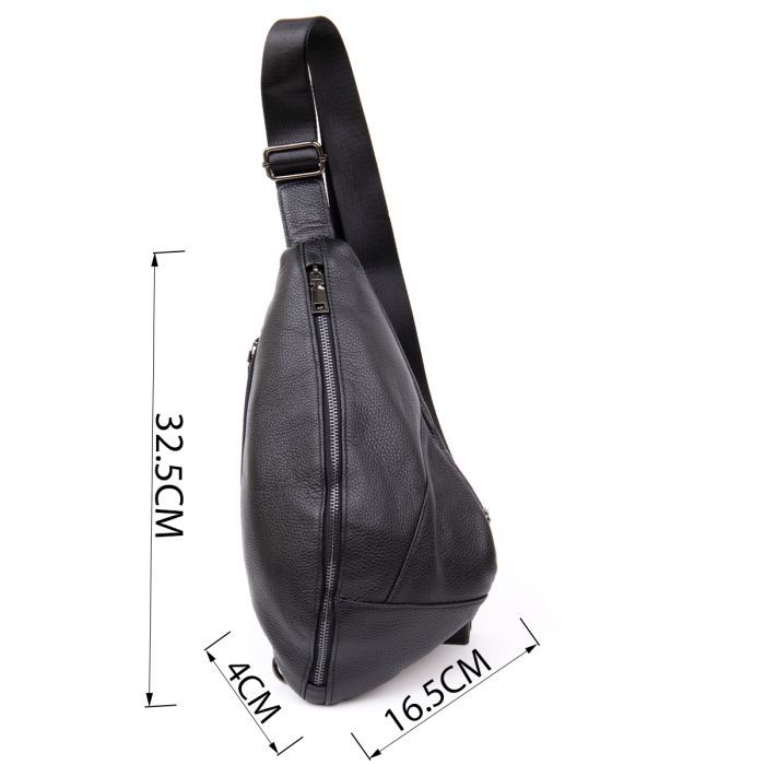 Сумка Vintage Флотар через плечо Черная (20444) изображение 3