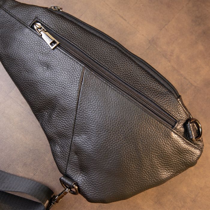 Сумка Vintage Флотар через плечо Черная (20444) изображение 9