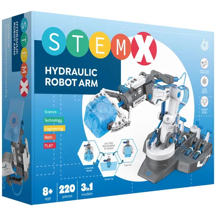 Конструктор Stem 3 в 1 Гидравлическая рука робота 220 деталей (3858894671588)