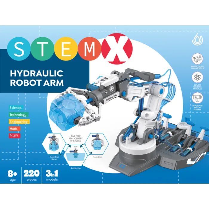 Конструктор Stem 3 в 1 Гидравлическая рука робота 220 деталей (3858894671588) изображение 3