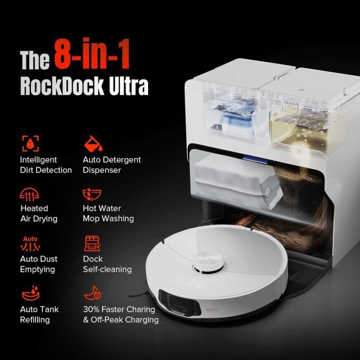 Пилосос Roborock S8 MaxV Ultra White (S8MVU02-00) зображення 7