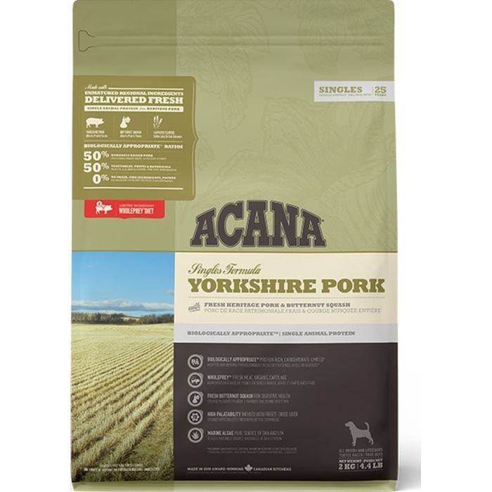 Сухой корм для собак ACANA Yorkshire Pork 6 кг (0064992572600)