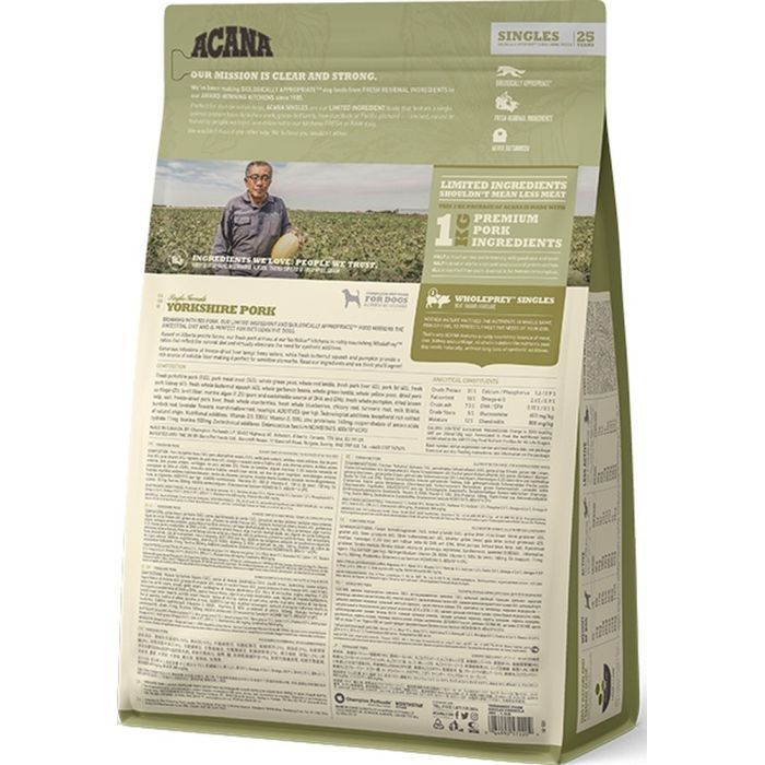 Сухой корм для собак ACANA Yorkshire Pork 6 кг (0064992572600) изображение 4