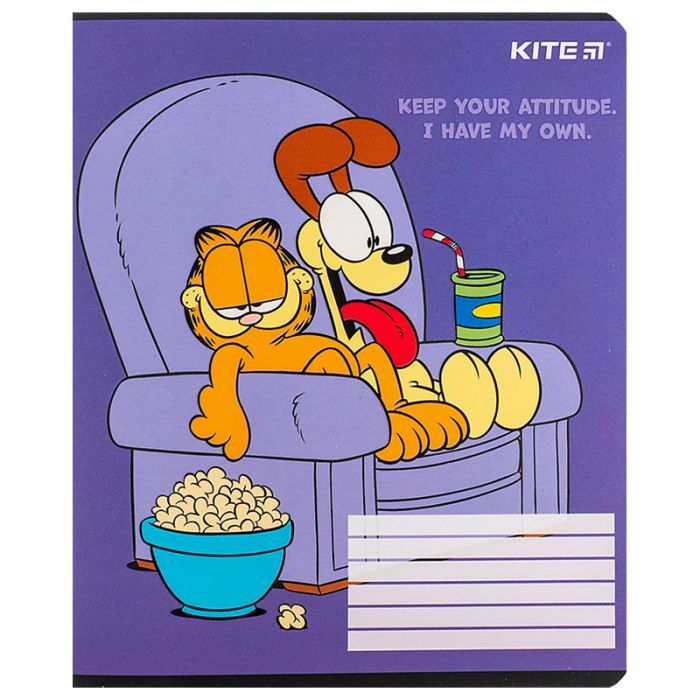Зошит Kite Garfield, 18 аркушів, лінія (GF24-237) зображення 12