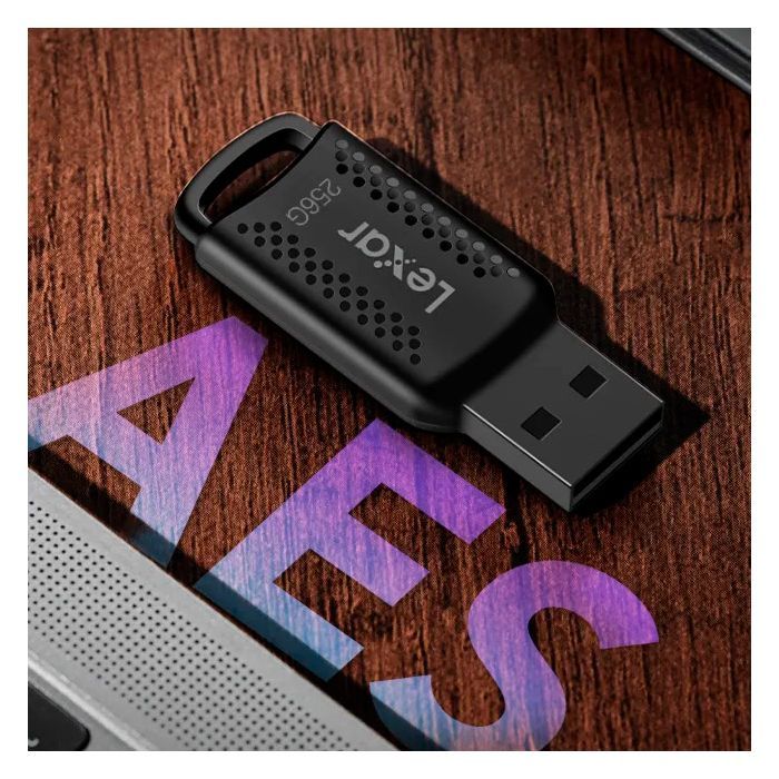 USB флеш накопитель Lexar 256GB JumpDrive V400 Black USB 3.0 (LJDV400256G-BNBNG) изображение 6