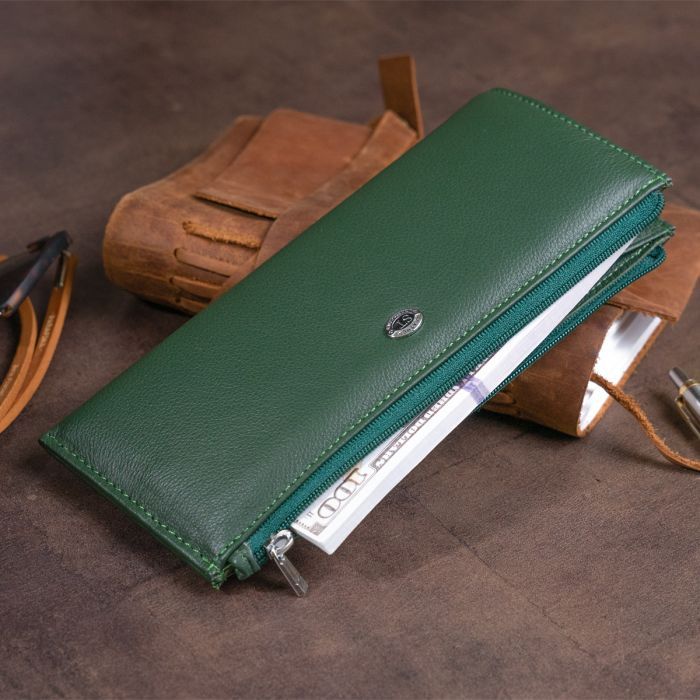 Кошелек ST Leather Из кожи унисекс Синий (19329) изображение 10