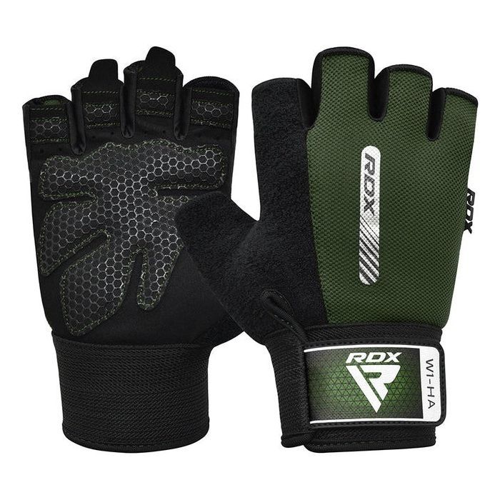 Перчатки для фитнеса RDX W1 Half Gray Plus XL (WGA-W1HG-XL+)