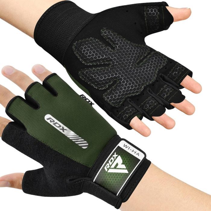 Перчатки для фитнеса RDX W1 Half Gray Plus XL (WGA-W1HG-XL+) изображение 6