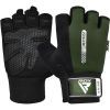 Перчатки для фитнеса RDX W1 Half Army Green Plus M (WGA-W1HA-M+)