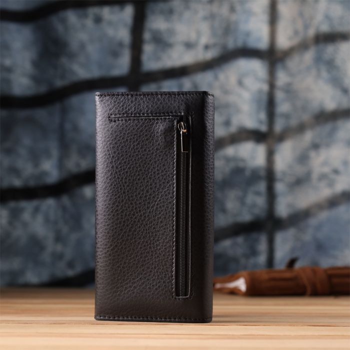 Гаманець ST Leather З натуральної шкіри Чорний (23084) зображення 10