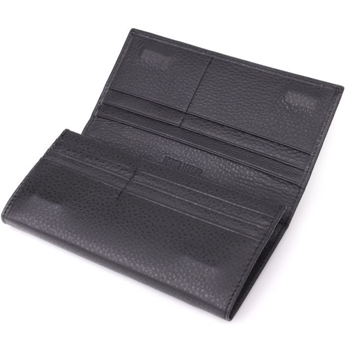 Гаманець ST Leather З натуральної шкіри Чорний (23084) зображення 5