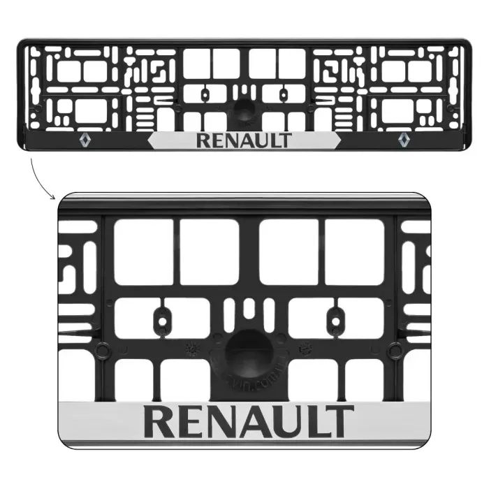 Рамка номерного знака Poputchik Renault (24-123-IS) зображення 2