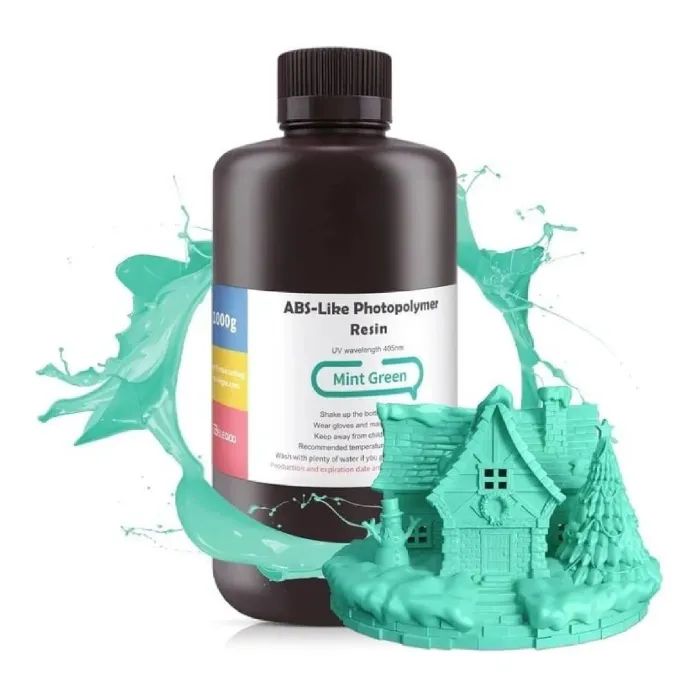 Фотополімерна смола ELEGOO Resin, ABS-like 1кг, green mint (50.103.0022)