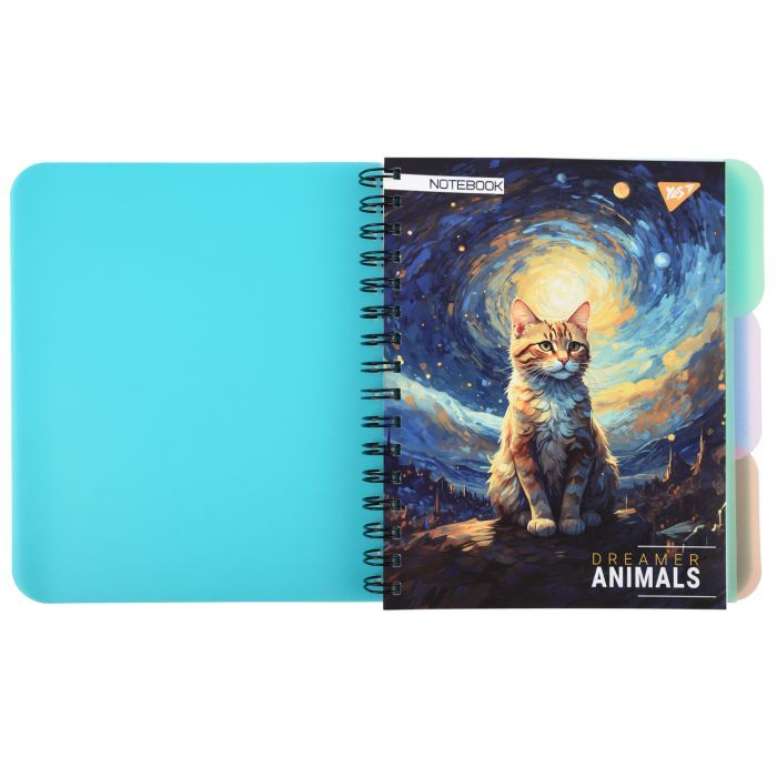 Блокнот Yes А4 Dreamer animals 144 листа пластиковая обложка (681972)