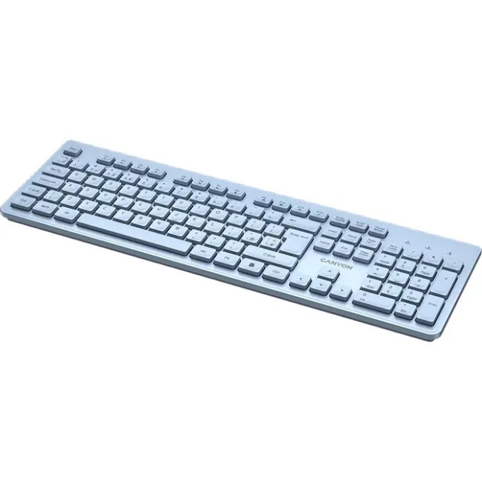 Клавиатура Canyon HKB-W01 Silent Wireless UA Blue (CNS-HKBW01BL) изображение 2