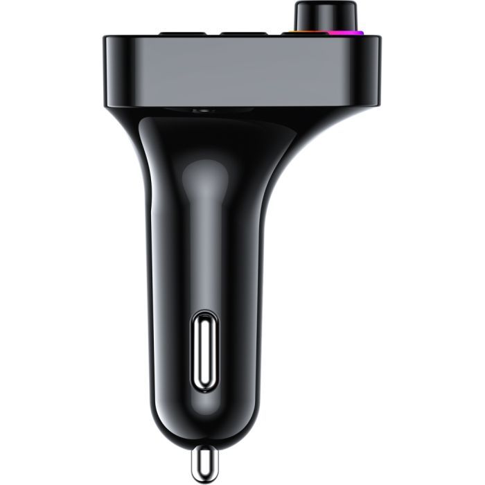 FM модулятор Havit HV-FM819BT USB-A+USB-C PD24W RGB Black (HV-FM819BT) зображення 2