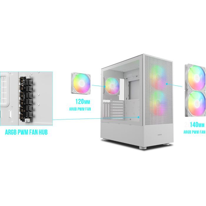 Корпус Gamdias TALOS M3 MESH WH (4711514500905) изображение 10