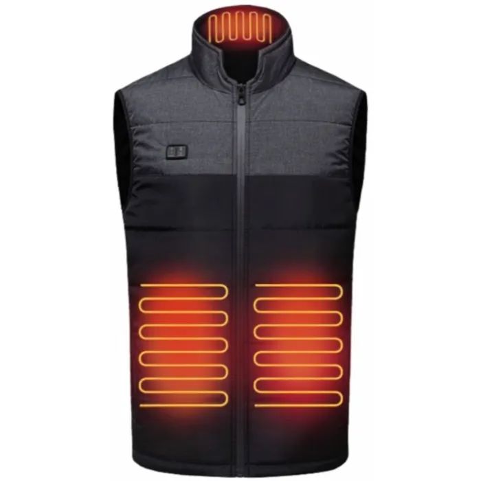 Жилет с подогревом Thermalli Chatel чорний/сірий S (10100505-01S)