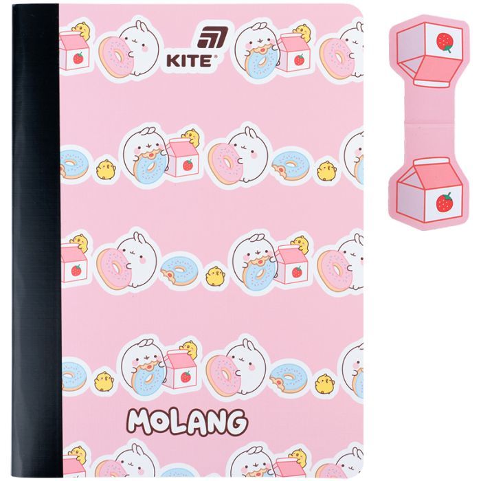 Блокнот Kite с магнитной закладкой Molang А5, 60 листов, клетка (ML25-192) изображение 2