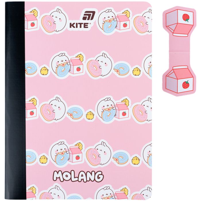 Блокнот Kite с магнитной закладкой Molang А5, 60 листов, клетка (ML25-192) изображение 2