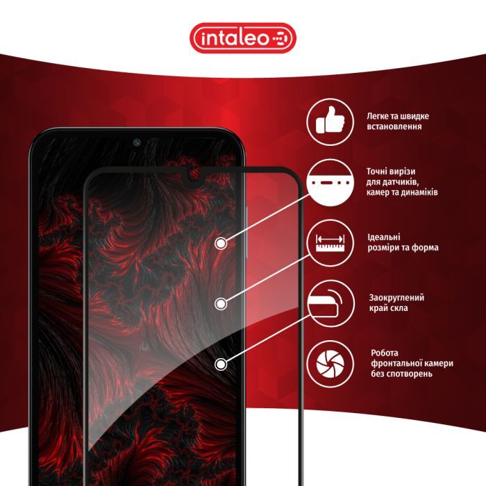 Стекло защитное Intaleo Full Glue Samsung M15 Black (1283126591679) изображение 3