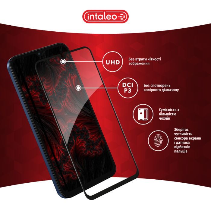 Стекло защитное Intaleo Full Glue Samsung M15 Black (1283126591679) изображение 4