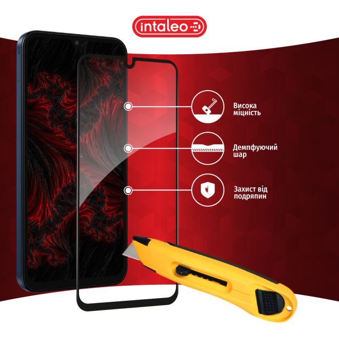 Стекло защитное Intaleo Full Glue Samsung M15 Black (1283126591679) изображение 5
