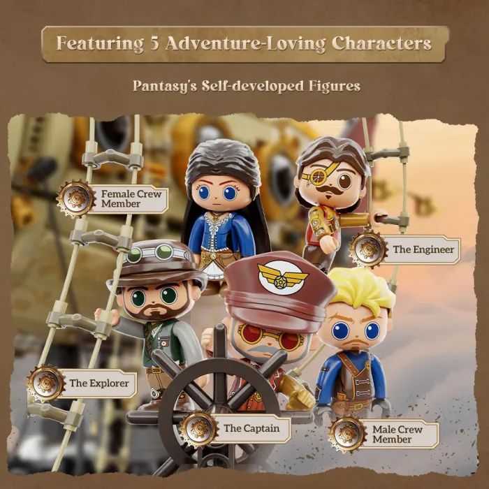 Конструктор Pantasy Original Дирижабль Steampunk (85021) изображение 4