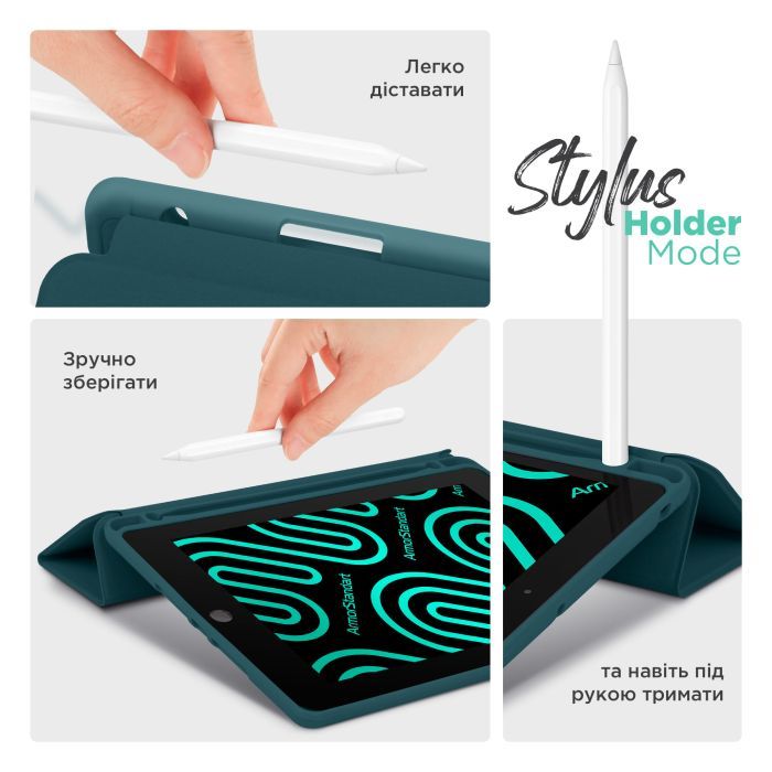 Чехол для планшета Armorstandart Smart Fold Pen Lenovo Idea Tab Pro Pine Green (ARM85078) изображение 5