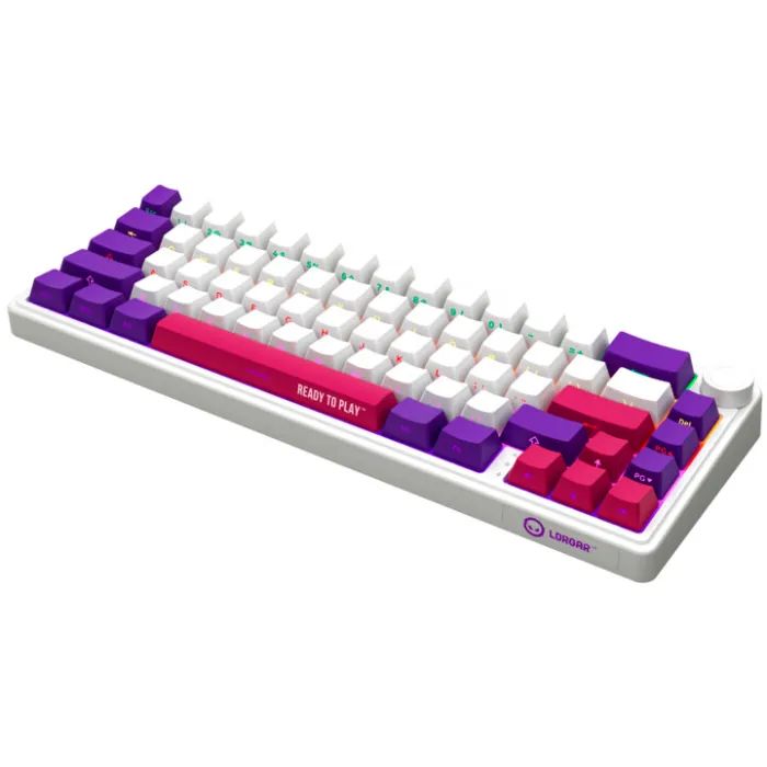 Клавиатура Lorgar KBP70MW Pro RGB Wireless/Bluetooth/USB UA White (LRG-KBP70MW-WH-US) изображение 3