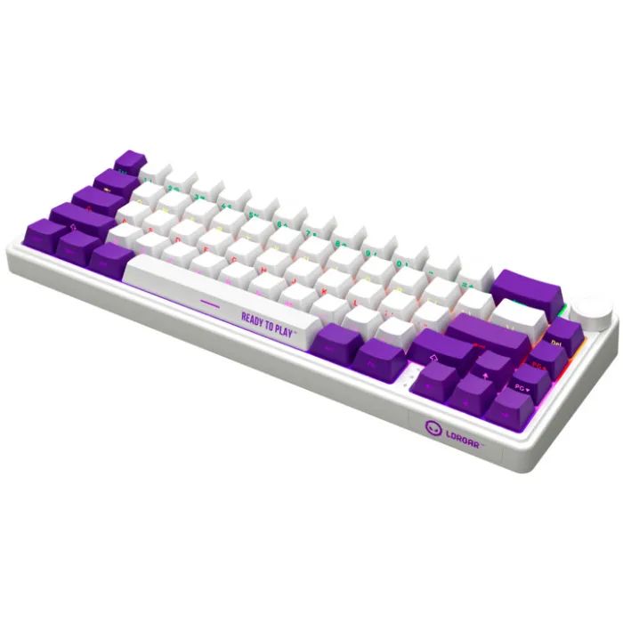Клавиатура Lorgar KBP70MW Pro RGB Wireless/Bluetooth/USB UA White (LRG-KBP70MW-WH-US) изображение 7
