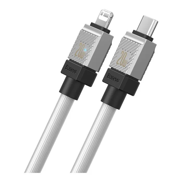 Дата кабель USB-C to Lightning 2.0m CoolPlay Fast Charging 20W white Baseus (CAKW000102) зображення 4