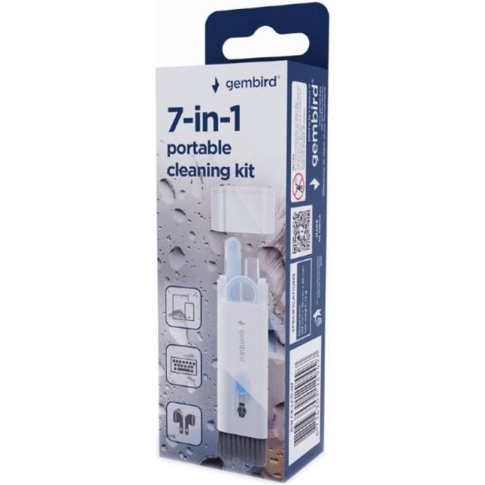 Универсальный чистящий набор Gembird portable cleaning kit, 7-in-1 (CK-LCD-07) изображение 9