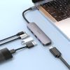 Концентратор HOCO USB-C to HDMI+USB3.0+2xUSB2.0+PD HB27 Metal Gray (6931474769329) изображение 5