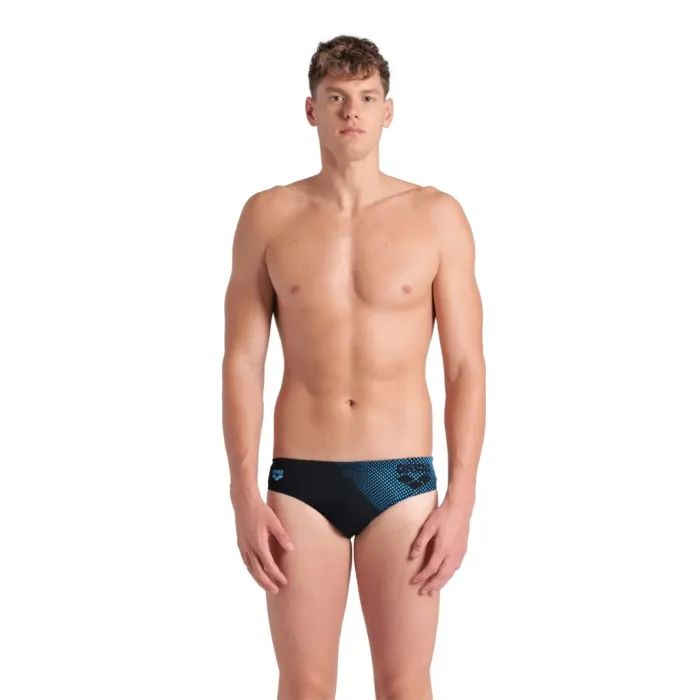 Плавки Arena Foggy Dots Swim Briefs 008482-506 чорний, жовтий 85 (3468337530954)