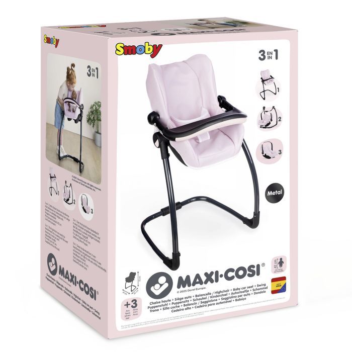 Аксесуар до ляльки Smoby Крісло Maxi-Cosi 3 в 1. Рожева перлина, 43 x 41 x 71 см, 3+ (7600240242) зображення 2