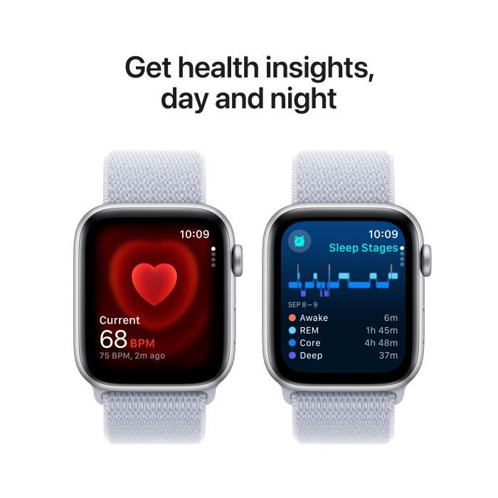 Смарт-годинник Apple Watch SE GPS + Cellular 40mm Midnight Aluminium Case with Ink Sport Loop (MXGA3QH/A) зображення 5