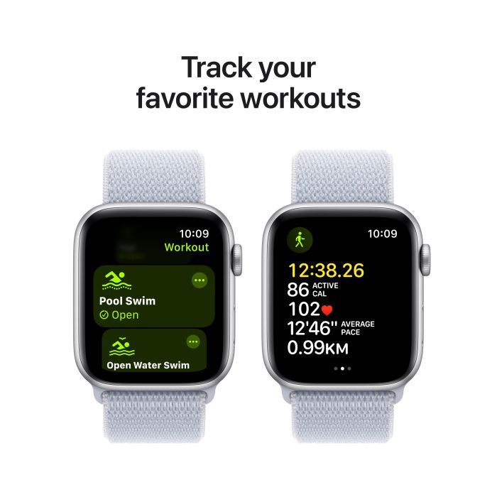 Смарт-годинник Apple Watch SE GPS + Cellular 40mm Midnight Aluminium Case with Ink Sport Loop (MXGA3QH/A) зображення 6