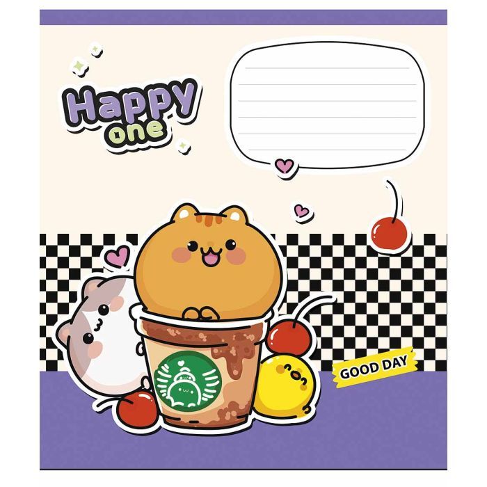 Зошит Школярик Happy one 18 аркушів клітинка (018-3532K) зображення 3