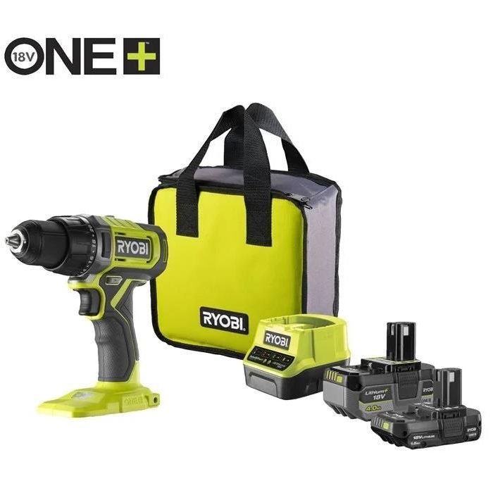 Шуруповерт Ryobi ONE+ RDD18-2C415S 18V, 1х4Ah, 1х1.5Ah, 52Нм, 450/1750об/мин 1.3кг сумка (5133005612) изображение 8