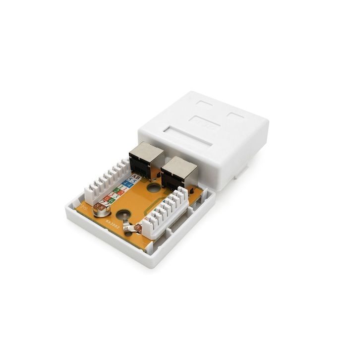 Компьютерная розетка RJ45x2 FTP, 8P8C, cat.5 Ritar (StR-FTP/8P8CRJ45-2 / 01994) изображение 4