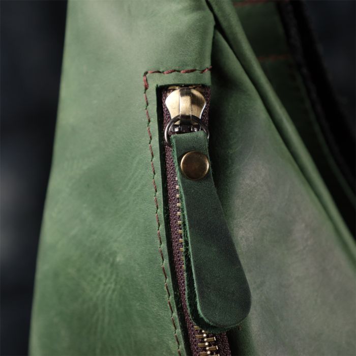 Сумка Shvigel Из натуральной кожи Зеленая (23142) изображение 11