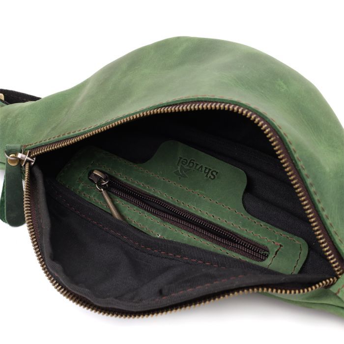 Сумка Shvigel Из натуральной кожи Зеленая (23142) изображение 7