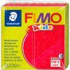 Пластика Fimo kids, Червона з блискітками, 42г (4007817804933)
