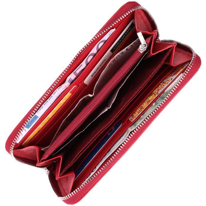 Гаманець ST Leather З натуральної шкіри Червоний (22561) зображення 6